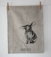 Baby Bunny Tea Towel Natural