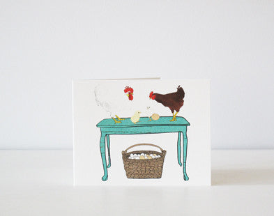 "Something great is about to be hatched" Blank Card