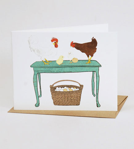 "Something great is about to be hatched" Blank Card